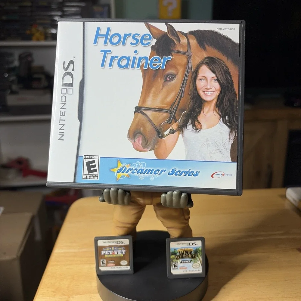 Nintendo DS 3 Game Bundle Horse Trainer CIB Pet Vet 2 Pet Resort Simulation NTSC